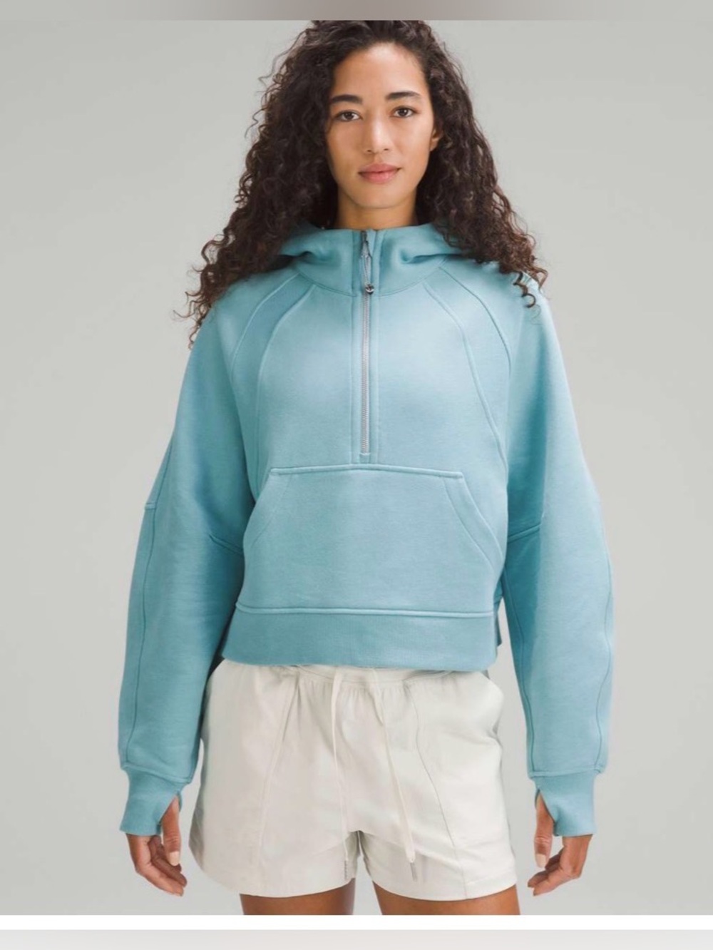 L-114 🍋 Lululemon 🍋 Scuba Oversized Half-Zip Hoodie
Tidal Teal